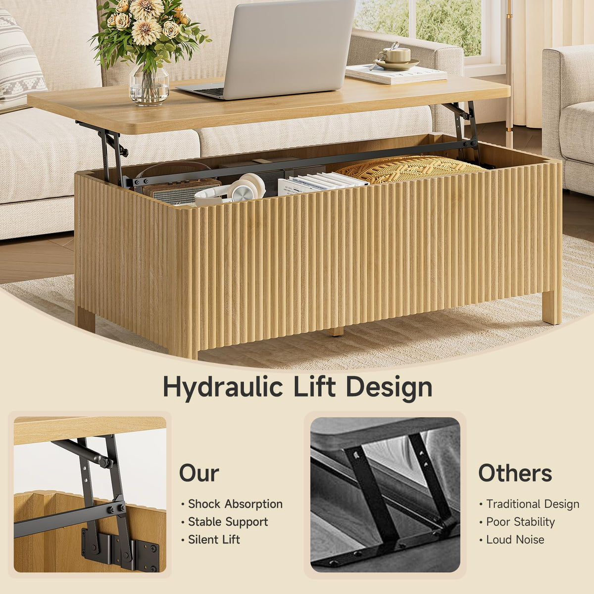 Lift Top Coffee Table H143