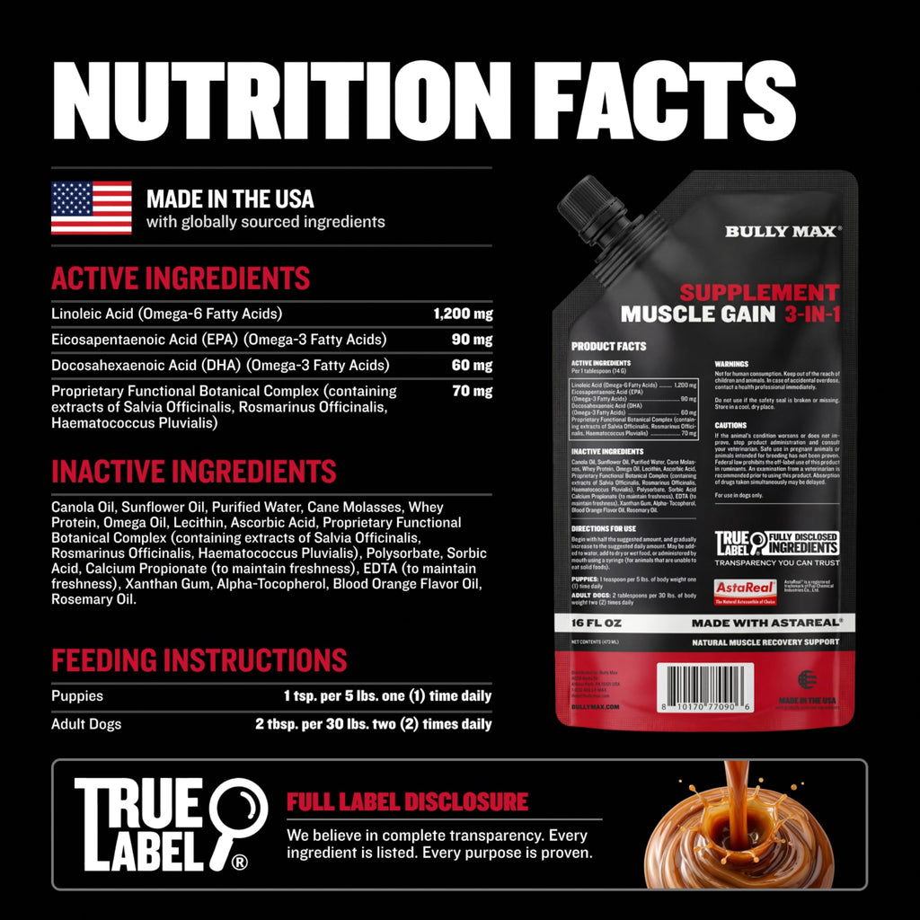 Liquid Dog Muscle Builder Supplement 16 oz O5937