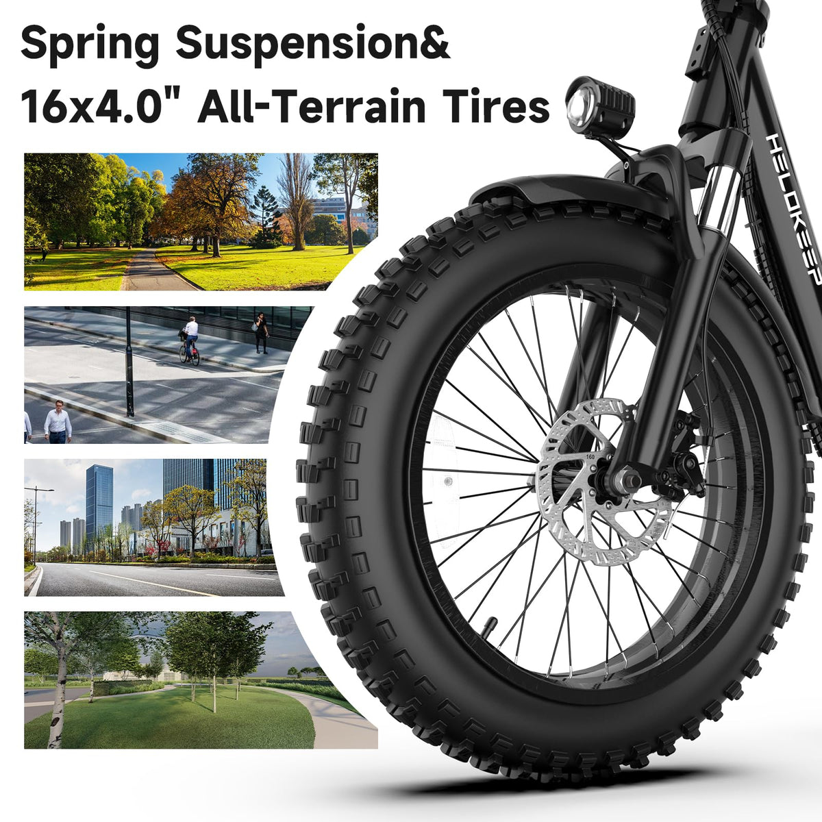Folding Electric Bike with Rear Rack P470684
