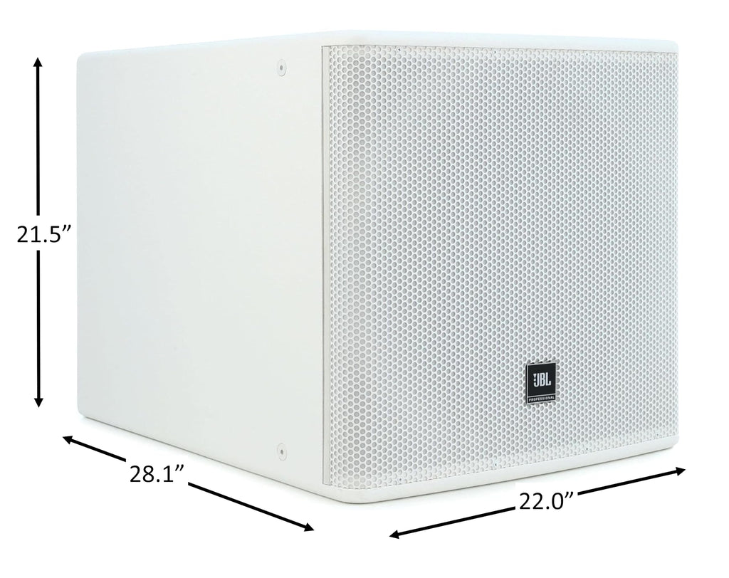White 18-Inch High Power Subwoofer System B718