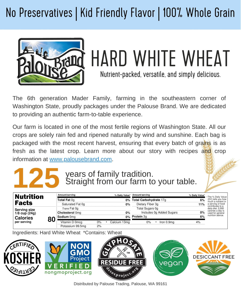 Hard White Wheat Berries 50 lbs P46801