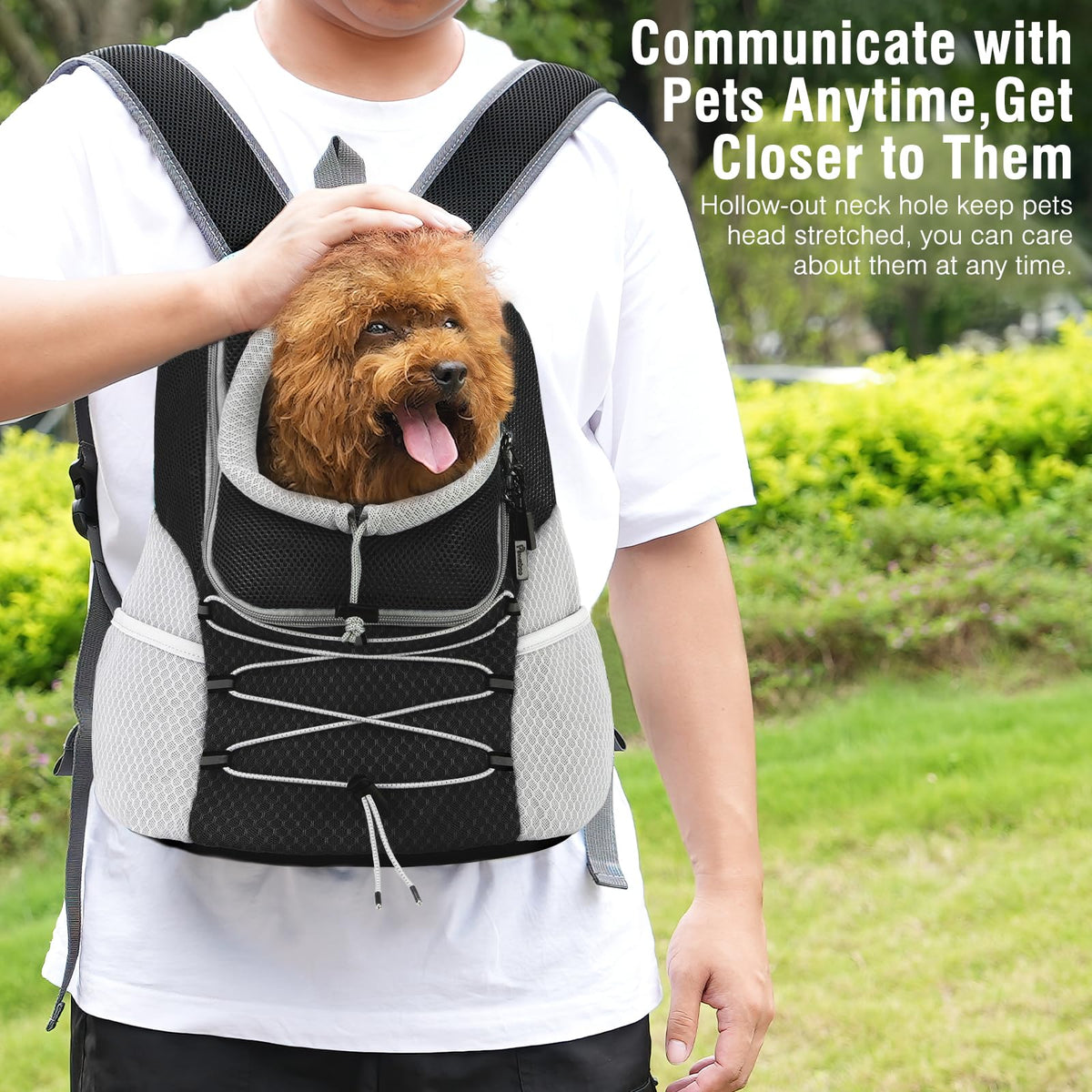 Ventilated Mesh Pet Front Carrier Backpack D323109