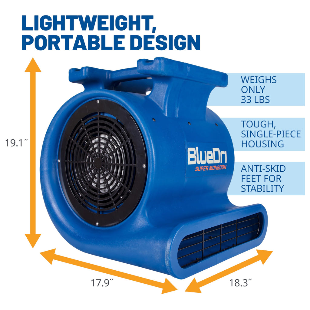 1 HP 4050 CFM Air Mover Blower Fan J9987