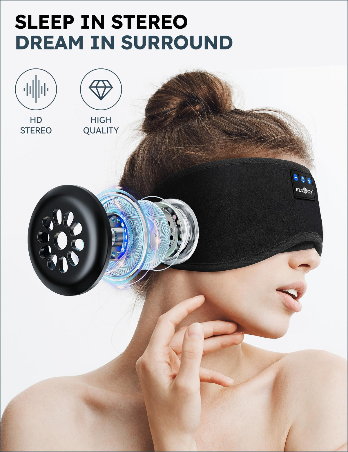 3D Bluetooth Sleep Headphones Headband G898090