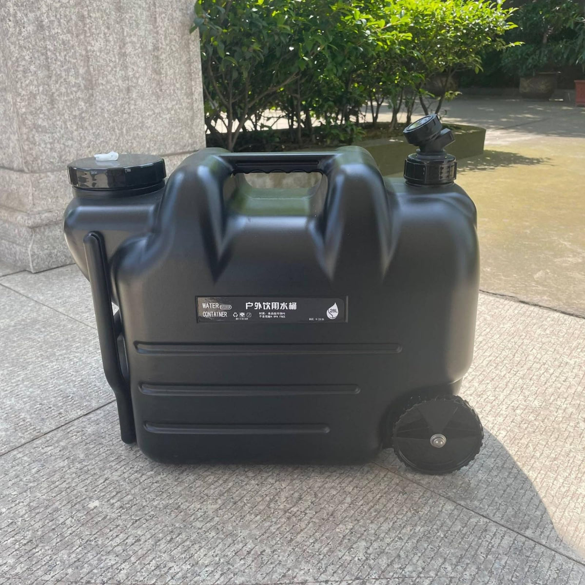 Portable Water Dispenser with Faucet Wheels Large Capacity Y901482