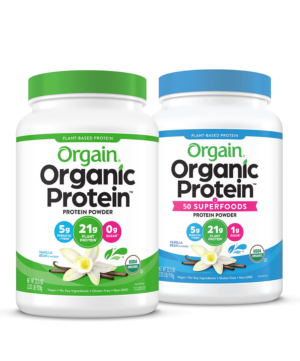 Organic Vegan Protein + Superfoods Powders Vanilla Bean T65024
