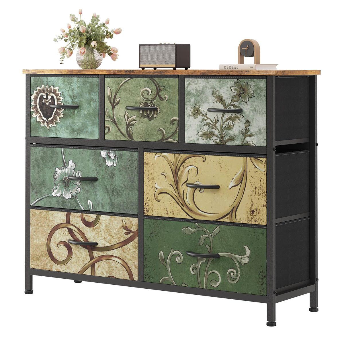 7 Drawer Fabric Dresser O705134