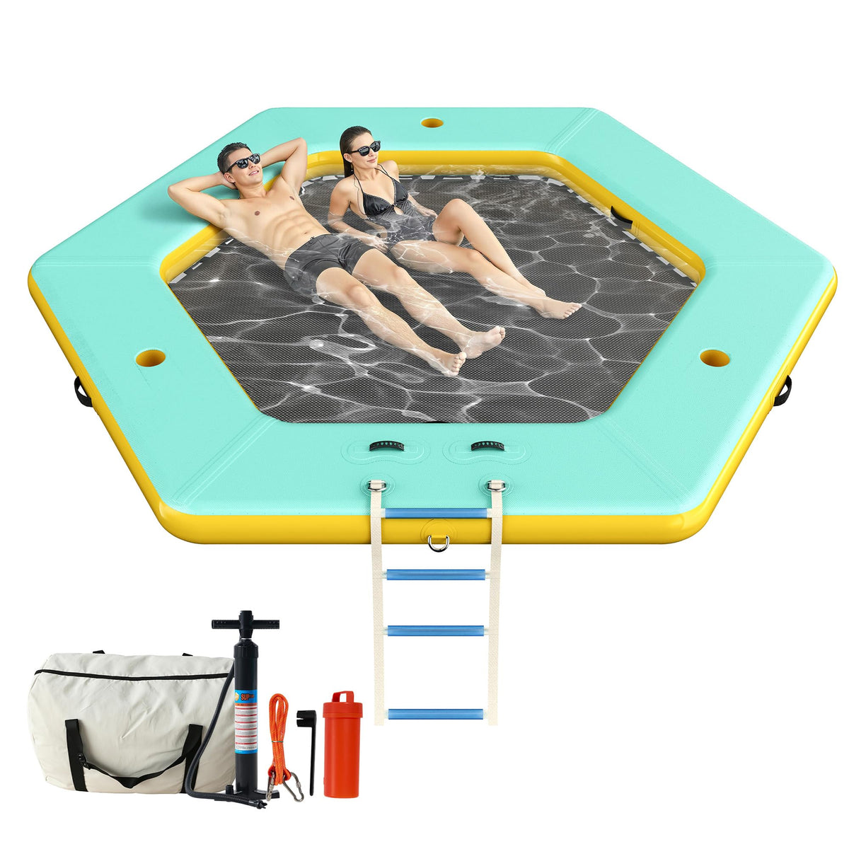 10 FT Hexagon Inflatable Water Hammock E28360