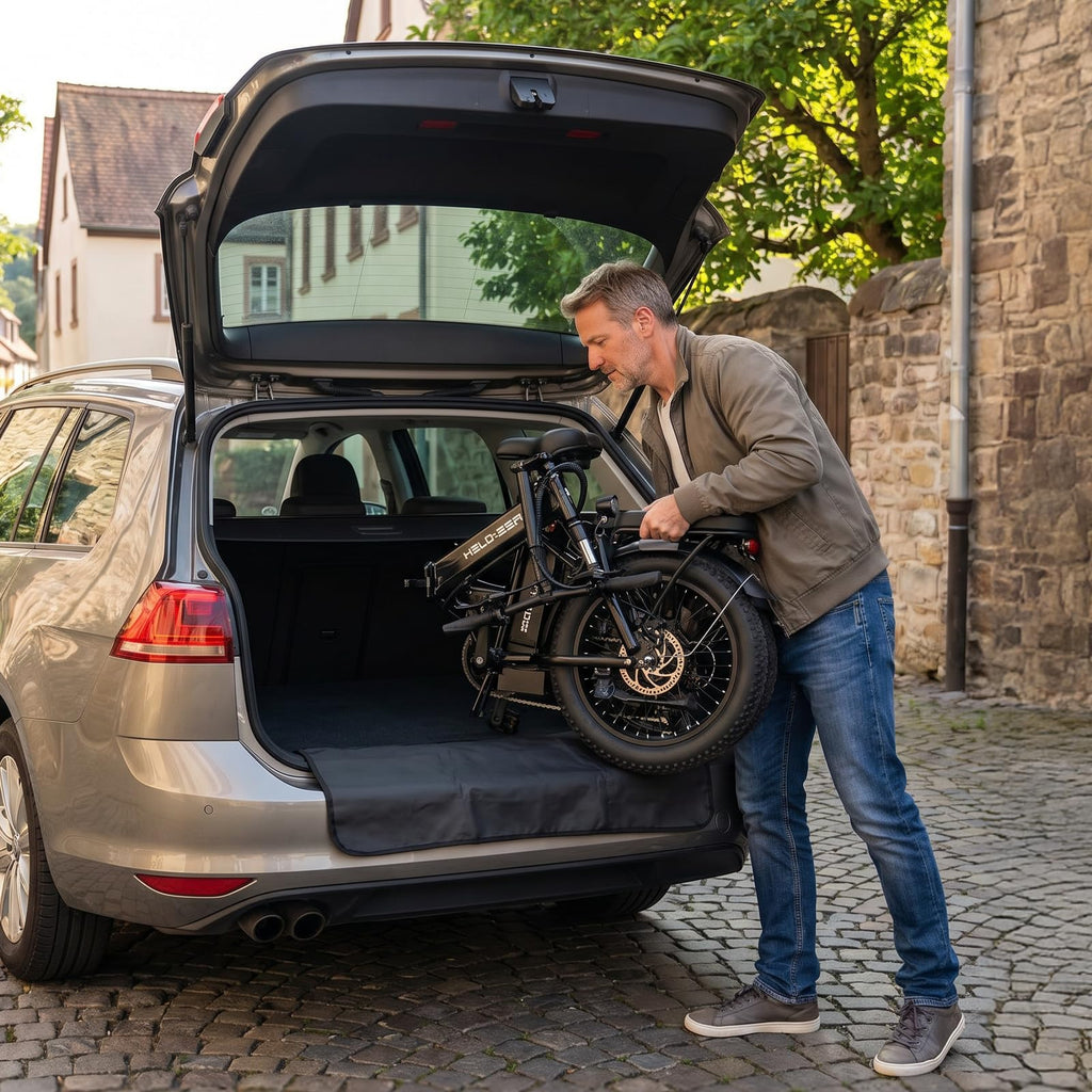 Folding Electric Bike with Rear Rack P470684