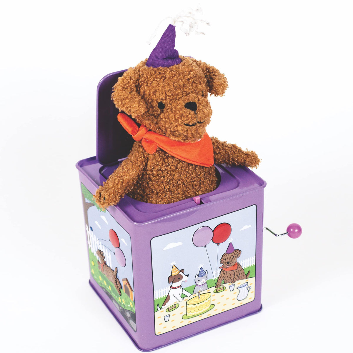 Birthday Puppy Jack-in-the-Box Toy L34583