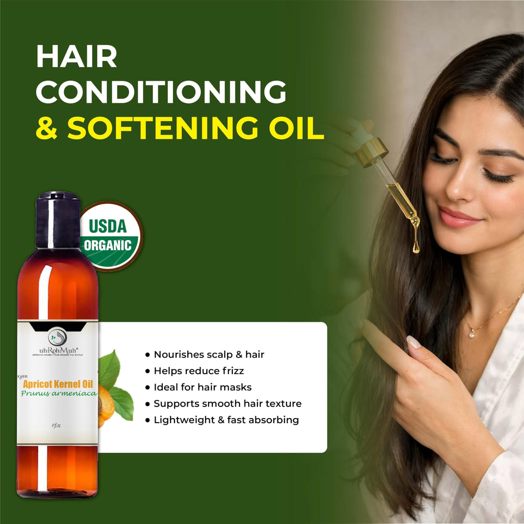 Cold Pressed Apricot Kernel Carrier Oil 4 Fl Oz B928350