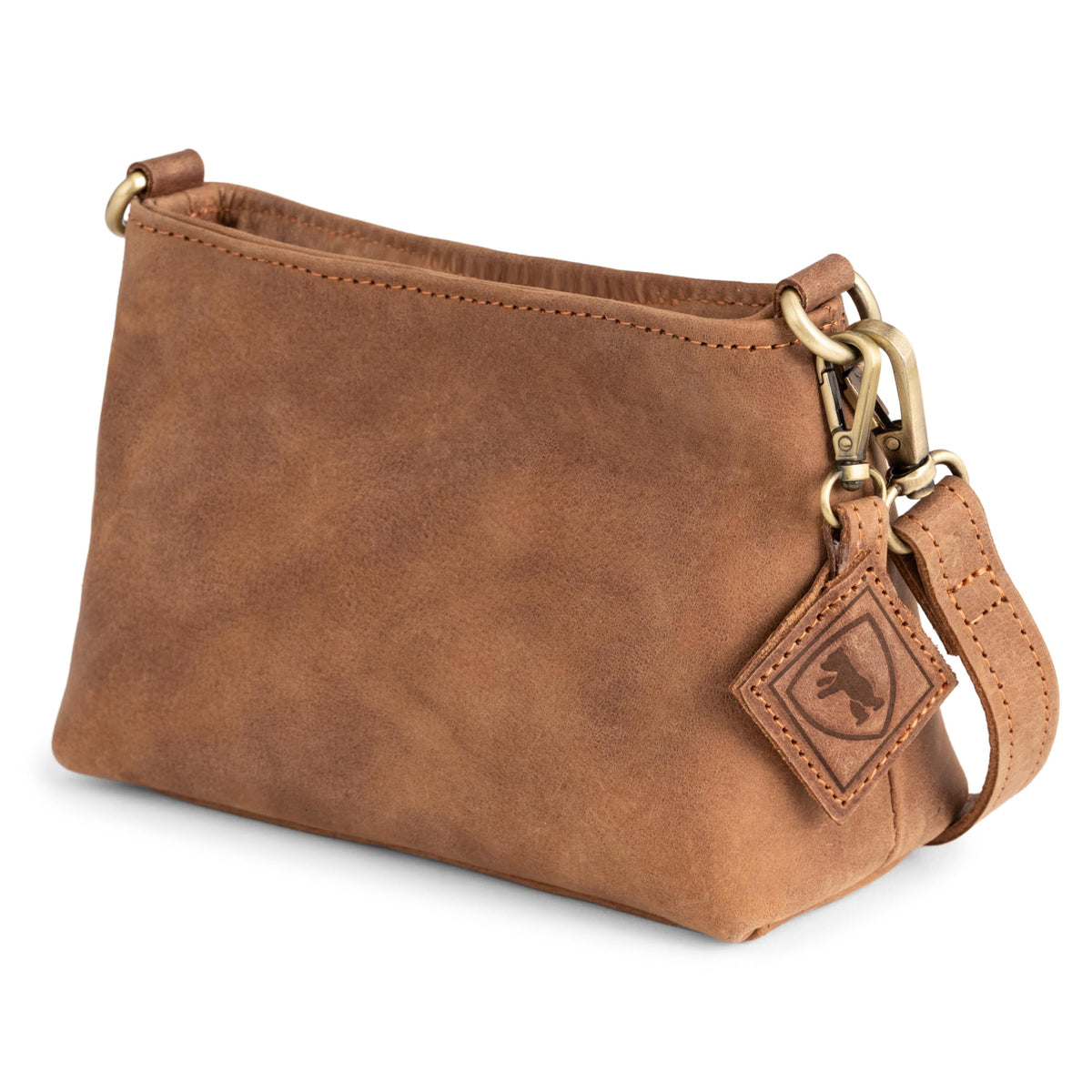 Full Grain Leather Crossbody Purse U30136