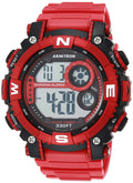 Digital Chronograph Resin Strap Watch D9865