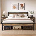 California King Bed Frame with Headboard F63544