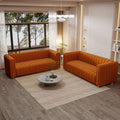 Velvet Sofa Set with Gold Metal Legs K416816