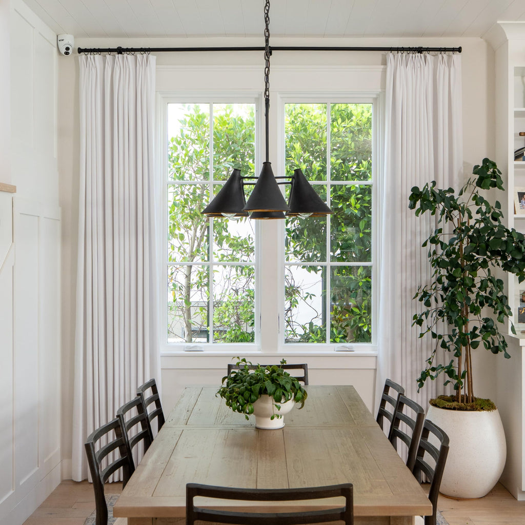 Linen Pinch Pleated Blackout Curtain 1 Panel H896