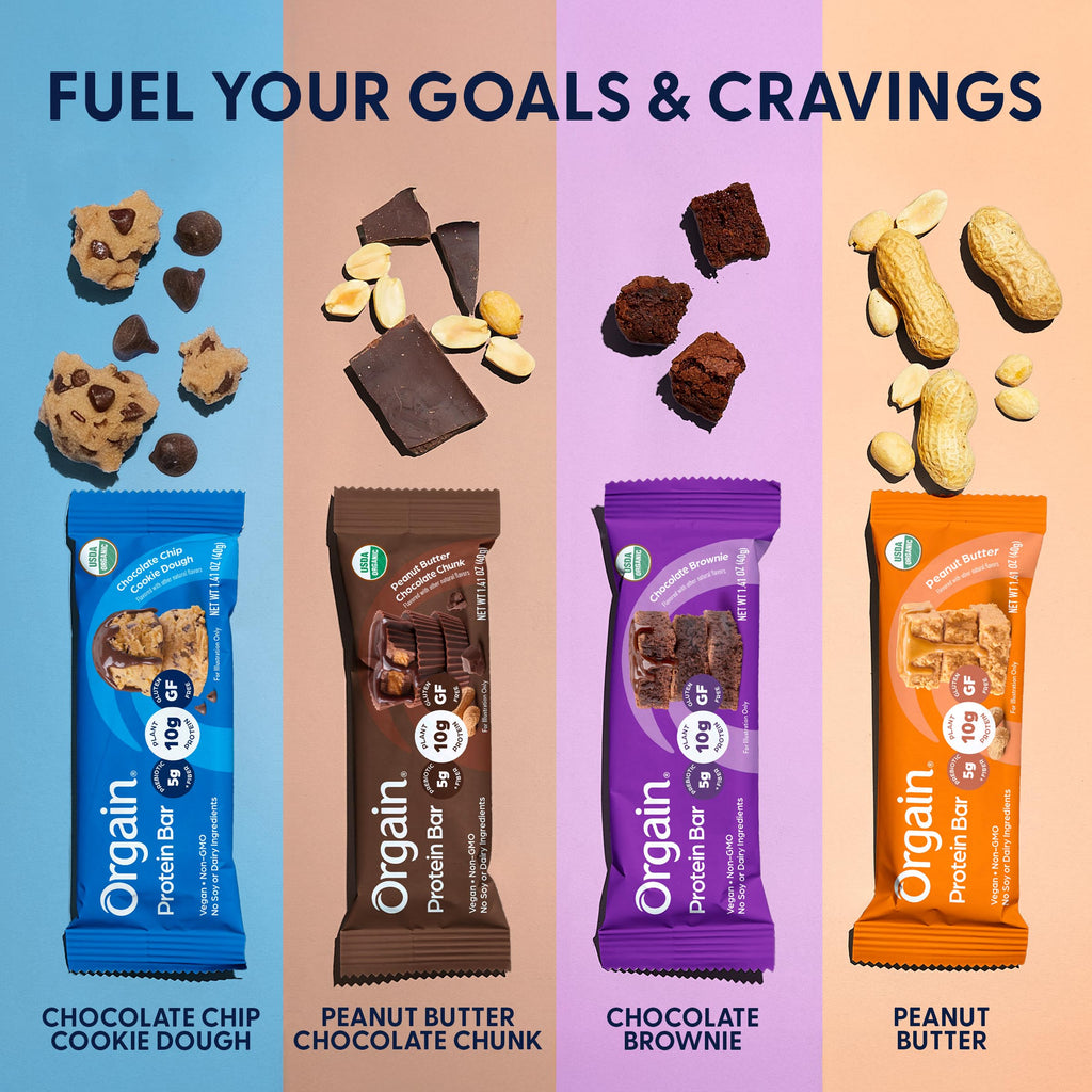 Organic Vegan 10g Protein Bars Peanut Butter 12 Pk U798