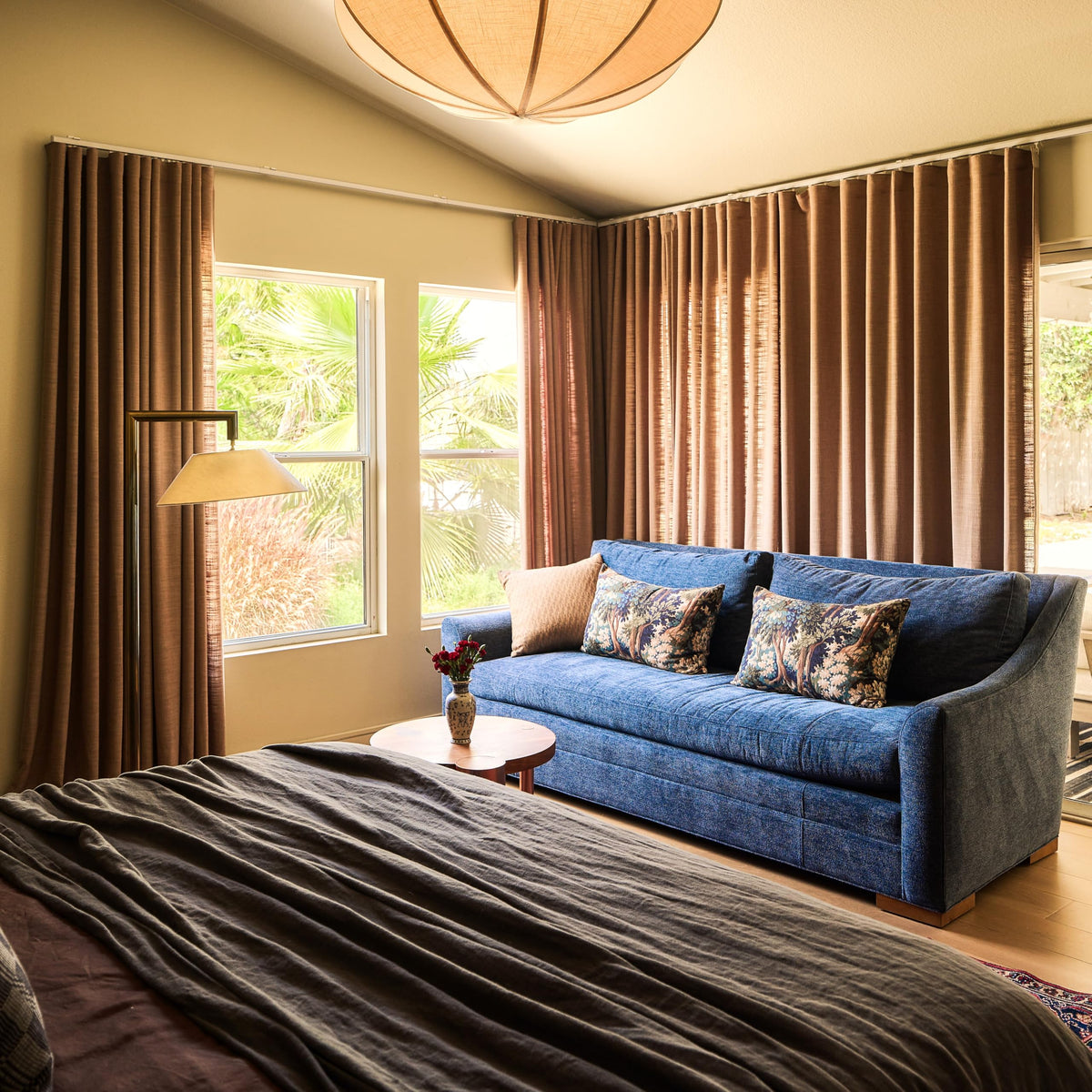 Linen Pinch Pleated Blackout Curtain 1 Panel H896